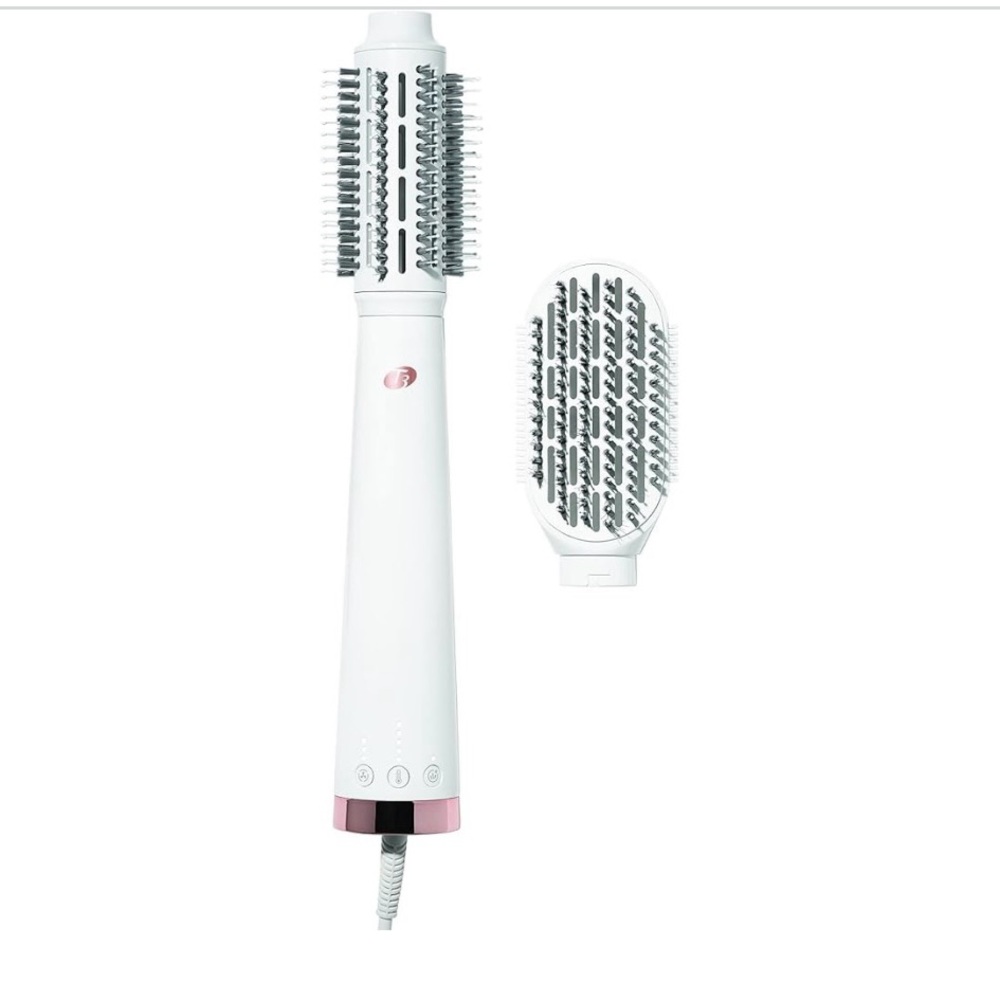 T3 AireBrush Duo Interchangeable Hot Air Blow Dry Brush with Two Attachments